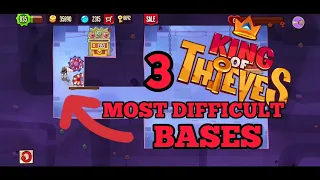 THREE MOST DIFFICULT (BOARD JUMP) BASES - KING OF THIEVES (4K)