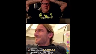 Bobo Vieri Instagram Live con Francesco Totti (Bobo Tv 02-05-2020)