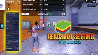 Bluestacks 5 Free Fire ll 🎯NO RECOIL 100% HEADSHOT SETTINGS👽⚡#regedit