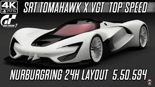 Gran Turismo 7 : Nurburgring 24Hr Layout Speed Run -  SRT TOMAHAWK X VGT
