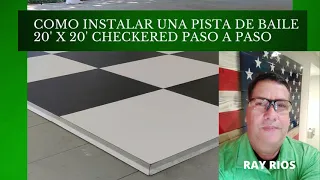 COMO INSTALAR UNA PISTA DE BAILE PASO A PASO