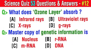 Science General Knowledge GK Questions Answers on BIOLOGY | Science Trivia | 53 Science GK | Part-12