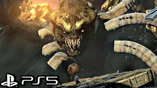 God of War Ascension (PS5) - Kraken Final Boss Fight & Ending (4K 60FPS)