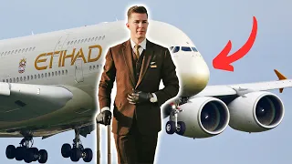 Working On The Airbus A380 (1st Flight) London To Abu Dhabi | Etihad Crew