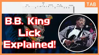 B.B. King Lick 2 From Blues Boys Tune Live At Montreux 1993 / Blues Guitar Lesson