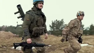 US and Lithuanian soldiers Joint Training