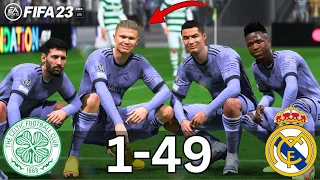 FIFA 23 - HAALAND,MESSI, RONALDO, MBAPPE, NEYMAR, ALL STARS | REAL MADRID 50 - 0 CELTIC | CHAMPIONS