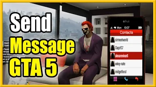 How to SEND a Message in GTA 5 Online to Players! (Phone Tutorial)
