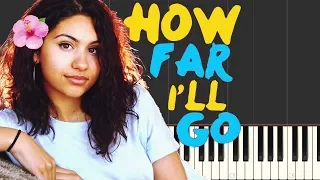 How Far I'll Go - Alessia Cara (from Disney's Moana) [Piano Tutorial] (Synthesia)