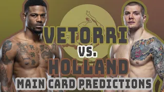 UFC on ABC 2: Vettori vs Holland Main Card Predictions