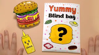 ☁️Paper diy☁️ Yummy Blind Bag ASMR | How to make | Tutorial | Satisfying | Squishy