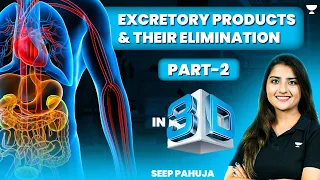 Excretory Products and Their Elimination in 3D | Part - 2 | NEET 2024 | Seep Pahuja