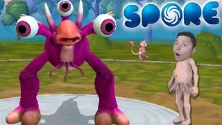 У нас появился необычный питомец Spore #1 ОСТАТЬСЯ В ЖИВЫХ! Зарождение жизни Игра про Эволюцию СПОР