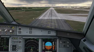 Average landing at Munich