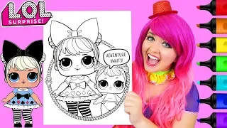 Coloring LOL Surprise Dolls Curious QT Coloring Page Prismacolor Markers | KiMMi THE CLOWN