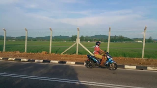 Riding bike near Langkawi Airport, Langkawi Malaysia