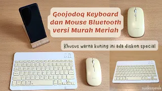 Murah Meriah - Keyboard dan Mouse Bluetooth Merk Goojodoq - Khusus yang Warna Kuning