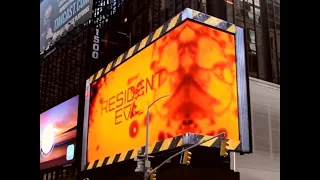 3D-билборд с рекламой сериала "Resident Evil" ("Обитель зла") в Америке