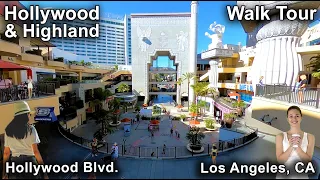 Hollywood & Highland Shopping Mall - Los Angeles, California - 4k Walk Tour - June 2021