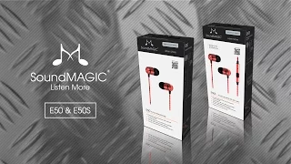 SoundMAGIC E50 & E50S - In-Ear Noise Isolating Headphones