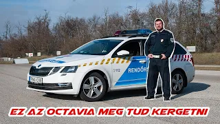 Gyorshajtáson kaptunk egy rendőrségi Skoda Octaviát