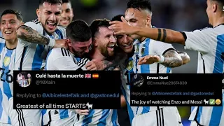 fans react on Twitter as Lionel messi reaches 100 international goal milestone argentina vs curacao