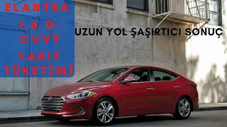 HYUNDAİ ELANTRA 1.6  BENZİNLİ UZUN YOL YAKIT TÜKETİMİ (FUEL CONSUMPTİON, FUEL CONSUMPTİON TEST)