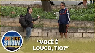 Folgado surge com uma conversa estranha e galera fica no veneno