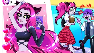 I am a new popular girl in high school || Nerd VS Popular by Teen-Z Like