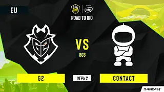 G2 Esports vs c0ntact [Map 2, Overpass] BO3 | ESL One: Road to Rio