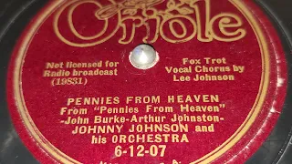 Johnny Johnson & His Orchestra - Pennies From Heaven (1936)