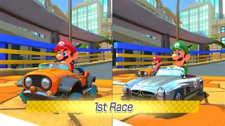 Mario Kart 8 Deluxe | 2 Player | Mario Vs Luigi | 100 CC | 4K