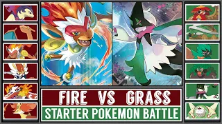 Starter Pokémon Battle: FIRE vs GRASS [The Teal Mask]