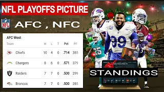 NFL playoffs picture ; NFL standings ; NFL standings 2021 ; AFC playoffs picture ; NFC playoffs