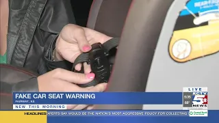 Police warn parents of knock-off car seats that put children at risk