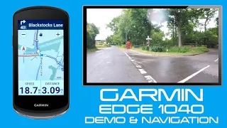 Garmin Edge 1040 Solar Live Demonstration / Navigation