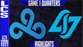 C9 vs CLG Highlights Game 1 | LCS Lock In Quarterfinals | Cloud9 vs Counter Logic Gaming G1