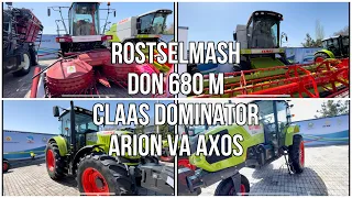 Ростслемаш ДОН 680М, Claas dominator claas Arion 630C Axos 340, traktor 2021, traktor narxlari.