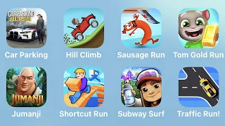 Car Parking, Hill Climb, Sausage Run and More Games iPad Gameplay