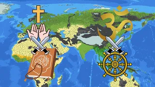 Religion Wars | Christianity - Islam - Buddhism - Hinduism | WorldBox