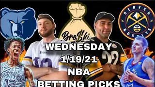 Today’s FREE NBA BETTING PICKS (Wednesday 1/19/21)