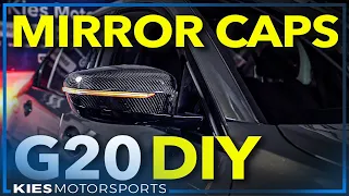 How to install CARBON FIBER BMW G20 Carbon Mirror Caps on an M340