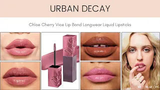 Sneak Peek! Urban Decay x Chloe Cherry Vice Lip Bond Longwear Liquid Lipsticks
