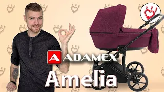 Adamex Amelia коляска 2 в 1. Видео обзор детская коляска Адамекс Амелия alisa-ua,com