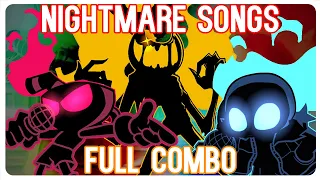 NIGHTMARE SONGS FULL COMBO on Indie Cross | Friday Night Funkin Mod