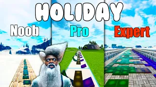 Lil Nas X - HOLIDAY Noob vs Pro vs Expert (Fortnite Music Blocks)