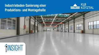 Industrieboden-Sanierung - Beschichtung einer Produktionshalle Industriepark Augsburg – KLB Kötztal