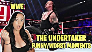 Girl Watches WWE The Undertaker's Funniest/Worst Moments Reaction!