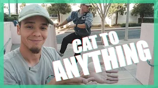 HOW TO CAT LEAP / ARM JUMP TO SOMETHING ELSE | How and what to do out of your cat grab / arm jump