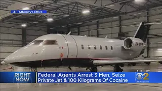 Federal Agents Arrest 3 Men, Seize Private Jet And 100 Kilograms Of Cocaine